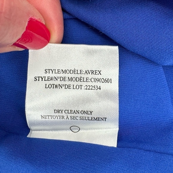 Theory Avrex Sleeveless Office Cocktail Silk Georgette Dress -Blue -Size 6 - NWT - Picture 10 of 11